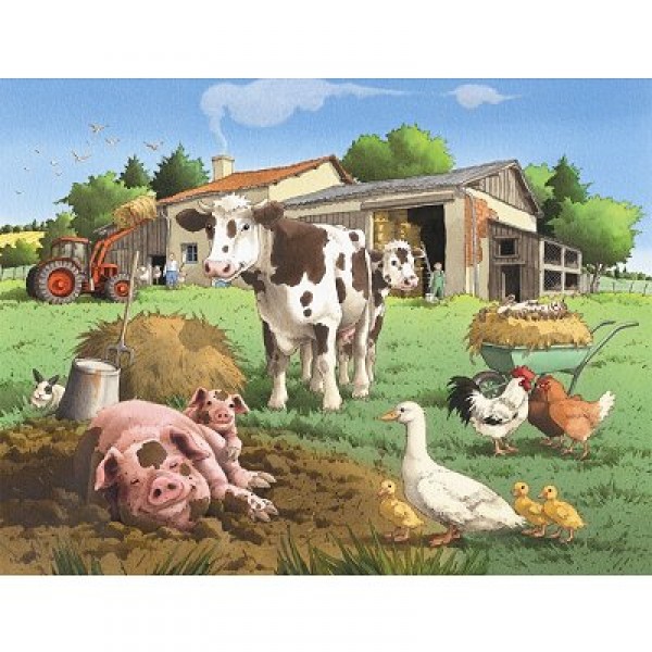 Puzzle 30 pièces - Journée à la ferme - Nathan-Ravensburger-86301