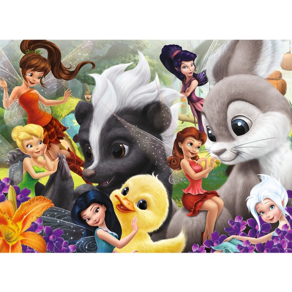 Puzzle 45 pièces : Disney les fées - Clochette, Les amis des fées - Nathan-Ravensburger-86526