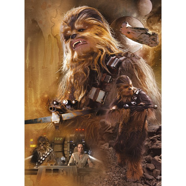 Puzzle 500 pièces : Chewbacca - Star Wars 7 - Nathan-Ravensburger-87214