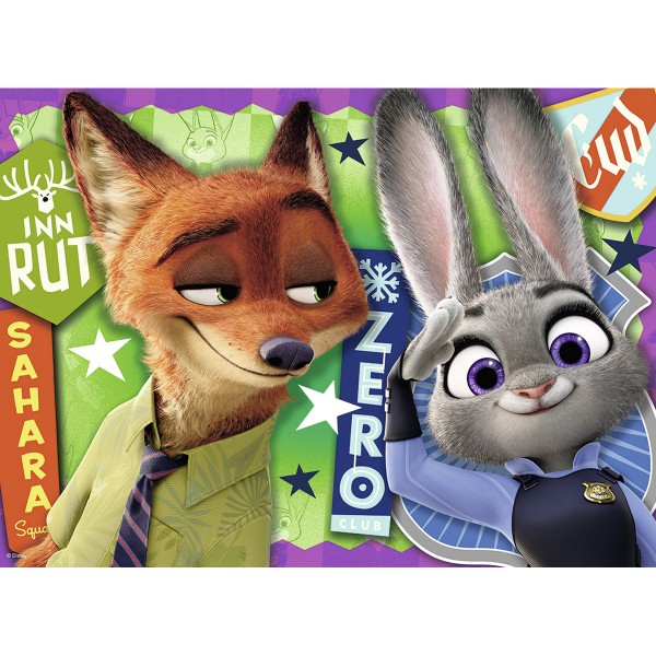 Puzzle 60 pièces : Judy & Nick - Zootopie - Nathan-Ravensburger-86570