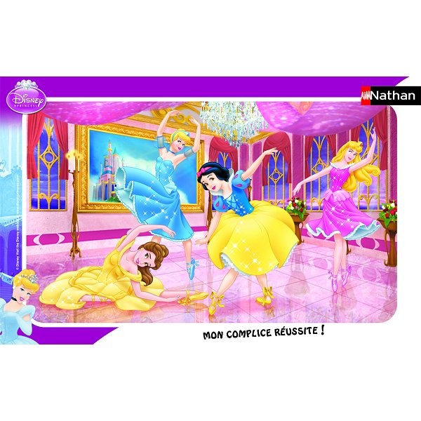 Puzzle cadre - 15 pièces - Princesses Disney : Le ballet des princesses - Nathan-Ravensburger-86006