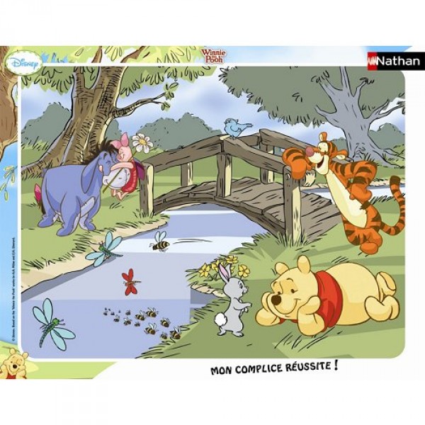 Puzzle cadre - 35 pièces - Winnie l'ourson : Petit moment de détente - Nathan-Ravensburger-86051