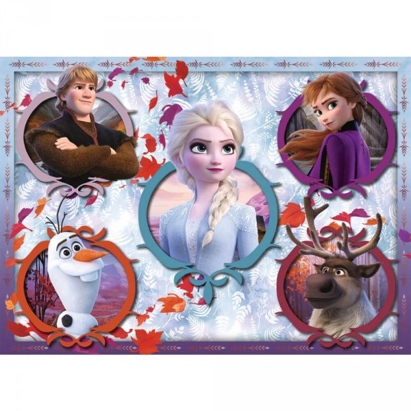 Puzzle 60 pièces : La Reine des Neiges 2 (Frozen 2) : Unis pour la vie - Nathan-865642
