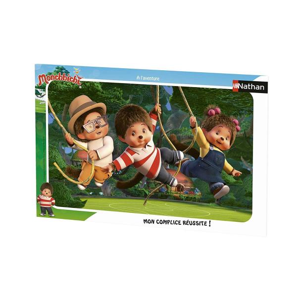 Puzzle Cadre 15 pièces : A l'aventure Monchhichi - Nathan-Ravensburger-86137