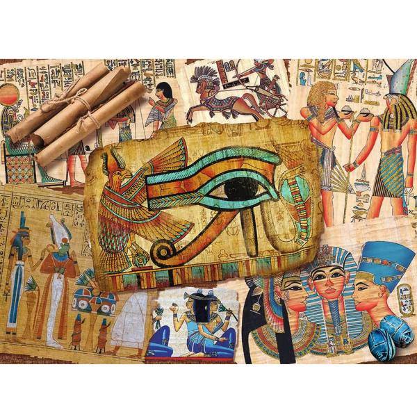 Puzzle 1000 pièces : Les papyrus de l'Egypte ancienne - Nathan-Ravensburger-87326