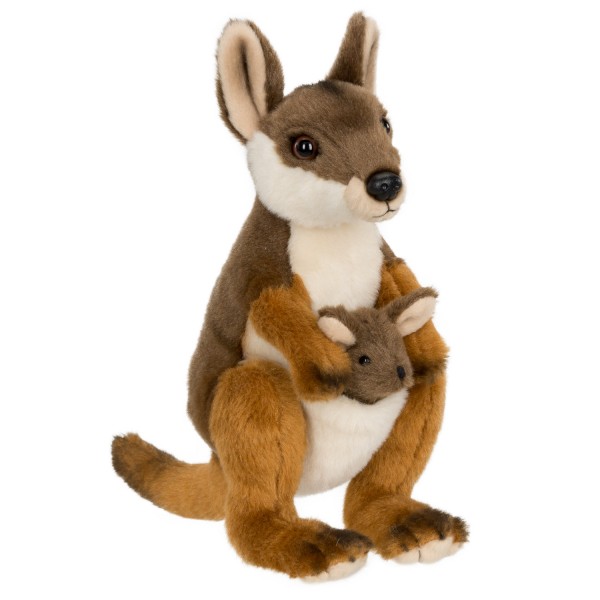 Peluche : WWF Wallaby avec bébé 19 cm - Neotilus-15212023