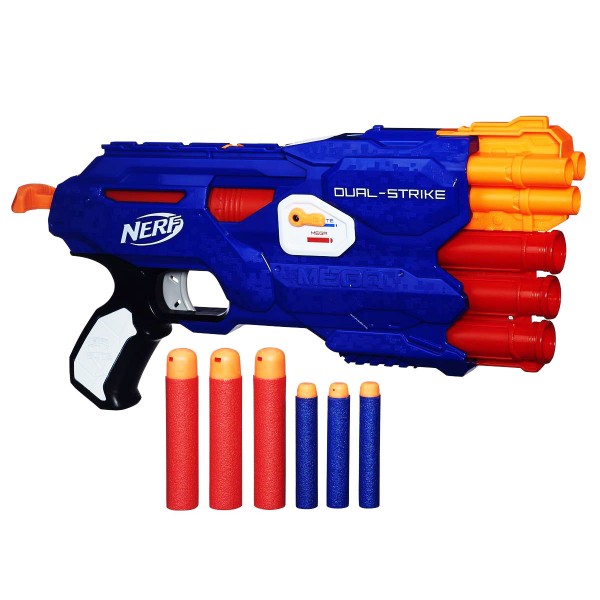 Pistolet Nerf Elite Dual-Strike - Hasbro-B4620