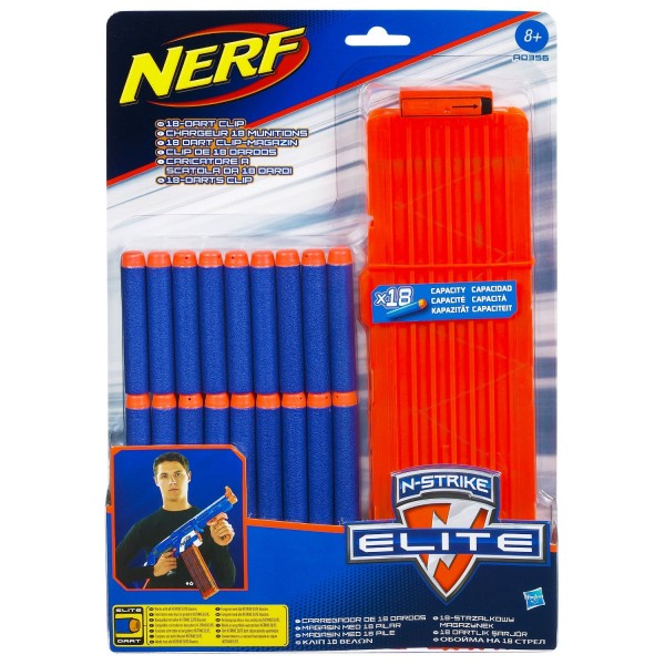 NERF ELITE RECHARGES X18 + 1 CHARGEUR - Hasbro-A0356