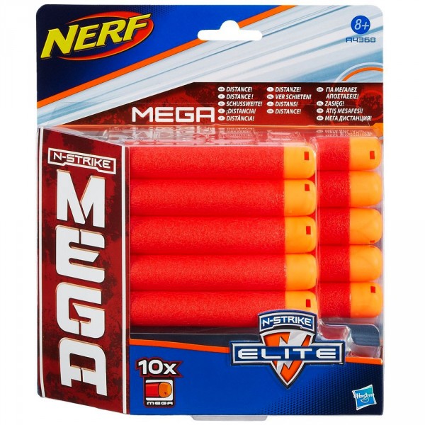 Recharges de 10 fléchettes : Nerf Méga Elite - Hasbro-A4368-OLD