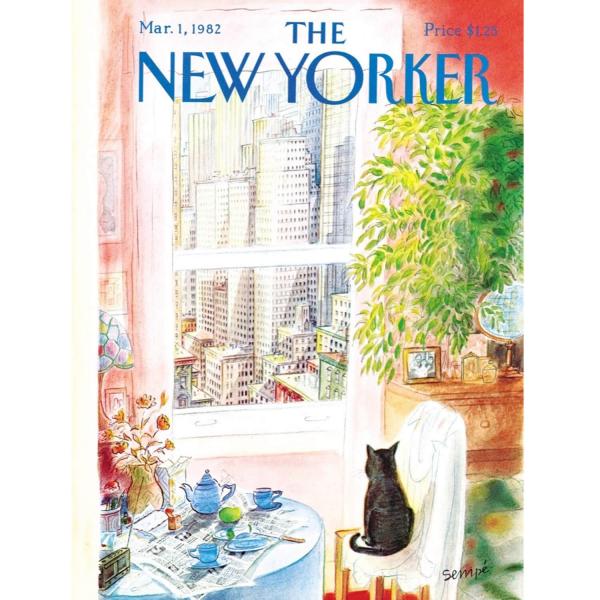Puzzle 1000 pièces : Coup d'oeil de chat - Newyork-NYPNPZNY1708