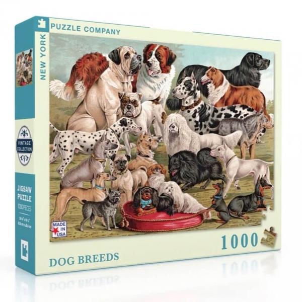 Puzzle 1000 pièces : Races de chiens - Newyork-NYPNPZPD1880