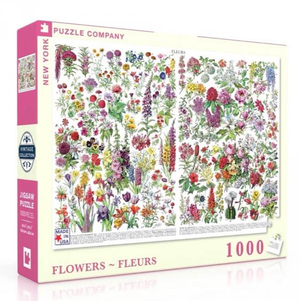 Puzzle 1000 pièces :  Flowers - Fleurs - Newyork-NYPNPZPD1976