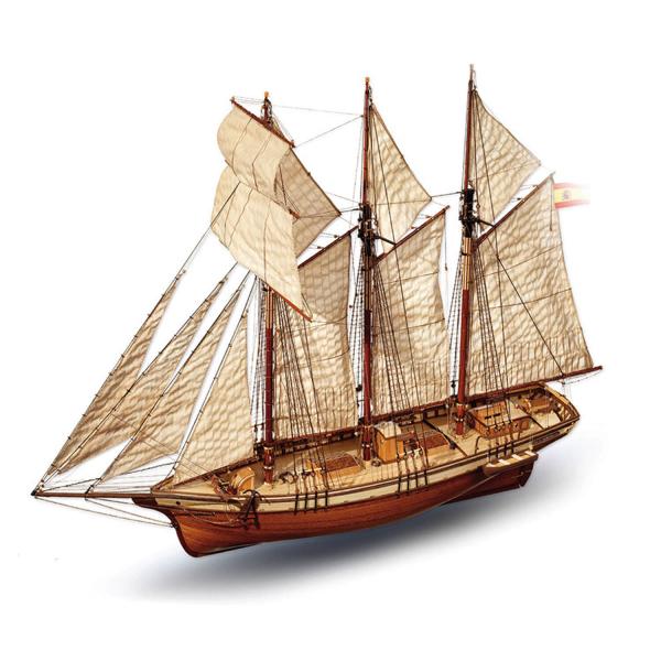 Maquette de bateau en bois : Cala Esmeralda - Occre-13002