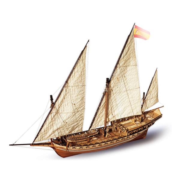 Maquette de bateau en bois : Jabeque - Occre-14002