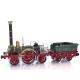 Miniature Maquette de train en bois : Locomotive Adler 