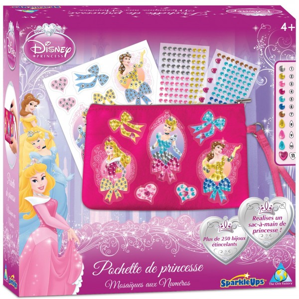 Autocollants SparkleUps : Pochette  Princesses Disney - Orb-11184