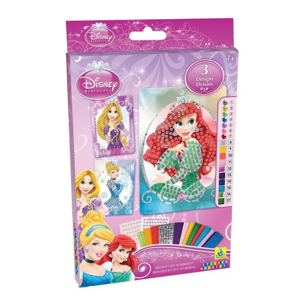 Mosaïque au numéro Sticky : Sparkling kit Princesses Disney - Orb-11444
