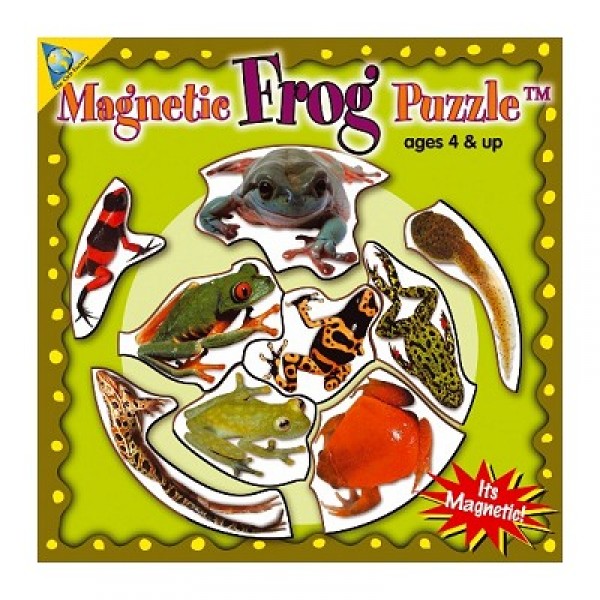 Puzzle 9 pièces : Mini Puzzle Magnétique Grenouilles - Orb-61074