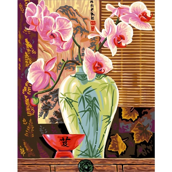 Peinture au numéro Maxi : Orchidées - Oz-PXL1104