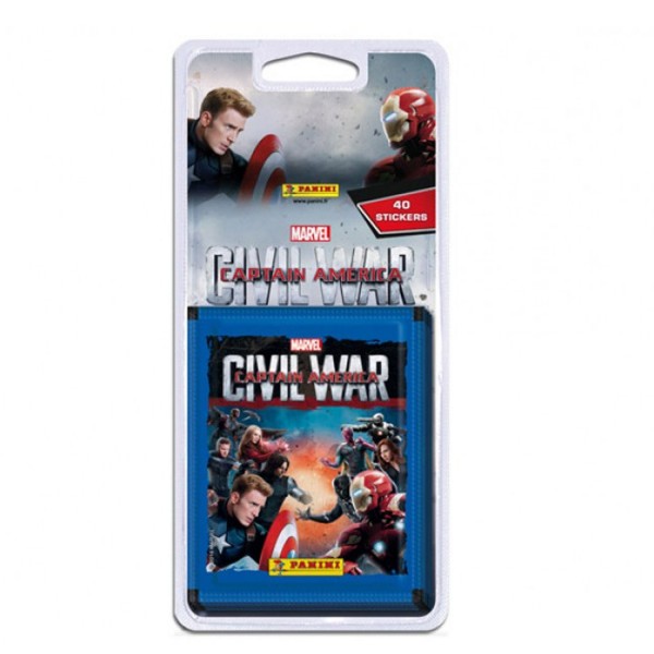 Cartes à collectionner Captain America Civil War : Blister de 40 cartes - Panini-2213-038