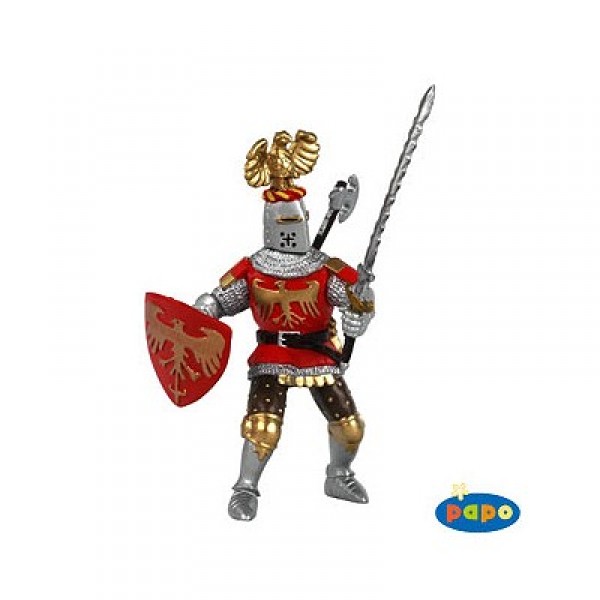 Figurine Chevalier au cimier rouge - Papo-39361