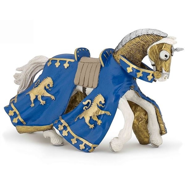 Figurine cheval du prince Richard bleu - Papo-39774