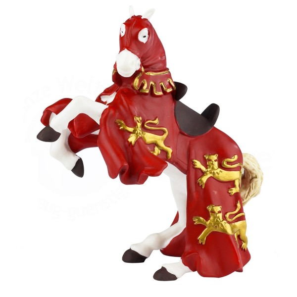 Figurine Cheval du Roi Richard rouge (sans chevalier) - Papo-39340