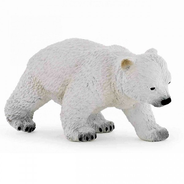 Figurine Ours : Bébé ours polaire marchant - Papo-50145