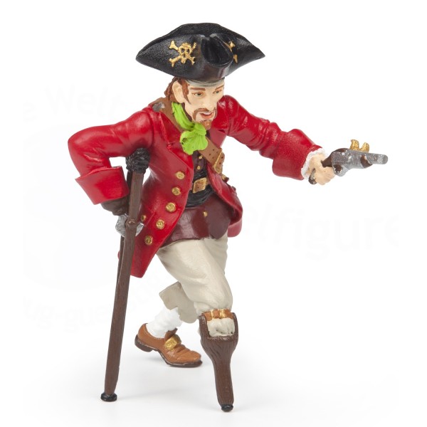 Figurine Pirate jambe de bois au pistolet - Papo-39467