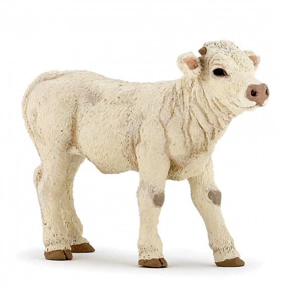 Figurine vache charolaise : Veau - Papo-51157
