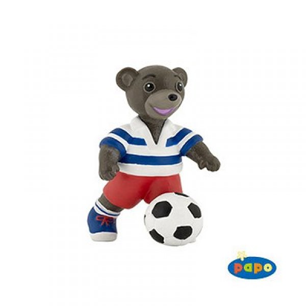Figurine Petit ours brun au ballon - Papo-30036