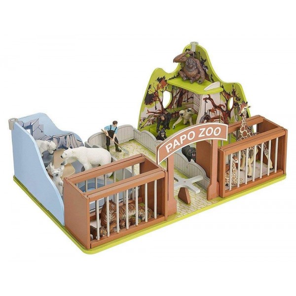 Coffret Zoo avec figurines - Papo-80005