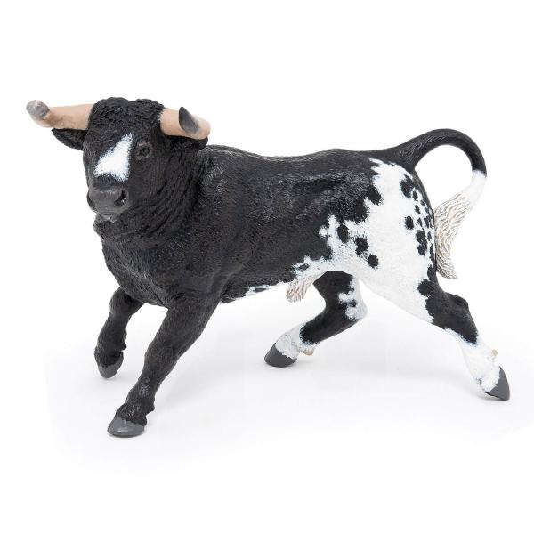 Figurine Taureau Espagnol noir et blanc - Papo-51184