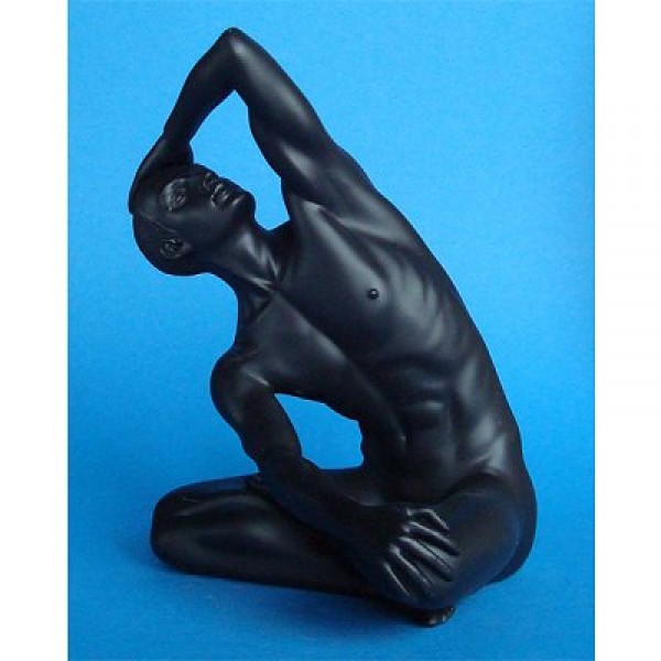 Figurine Body Talk Black : Homme position yoga - Parastone-PPBT25