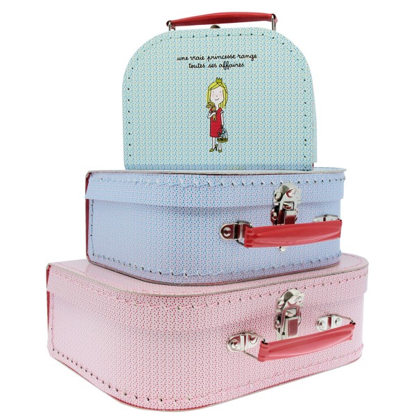 Valise en carton Princesses (Petit Modèle) - PetitJour-PC227H-PM