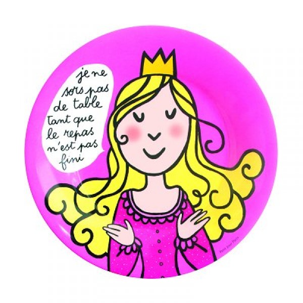 Assiette Princesses - Princesses : Le repas n'est pas fini - Petitjour-PC942A