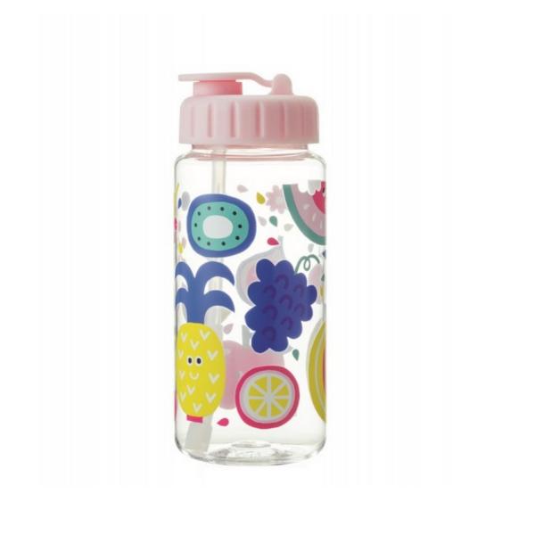 Gourde rose en tritan 0.350 Ml : Tutti frutti - Petitjour-TF900M