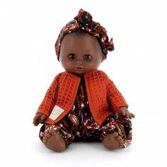 Poupon Petit-Câlin métisse - 28 cm : Manèle