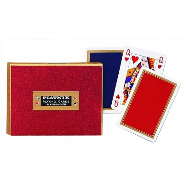 Jeu de cartes : Coffret de 2 x 55 cartes : Monogram de Luxe - Piatnik-2223