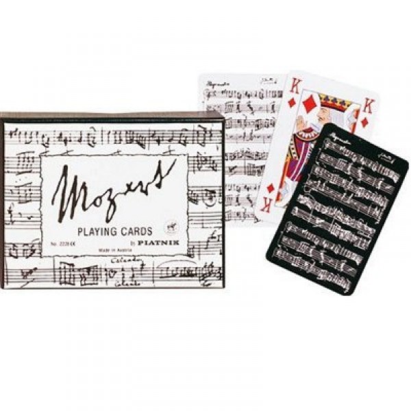 Jeu de cartes : Coffret de 2 x 55 cartes : Mozart - Piatnik-2228