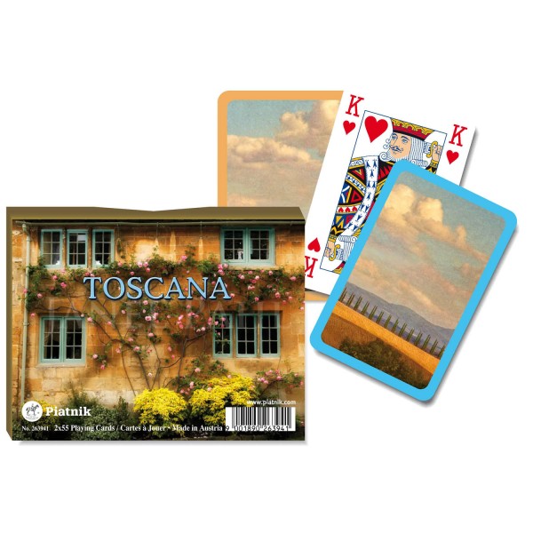 Jeux de cartes : Toscana 2 x 55 cartes - Piatnik-2639