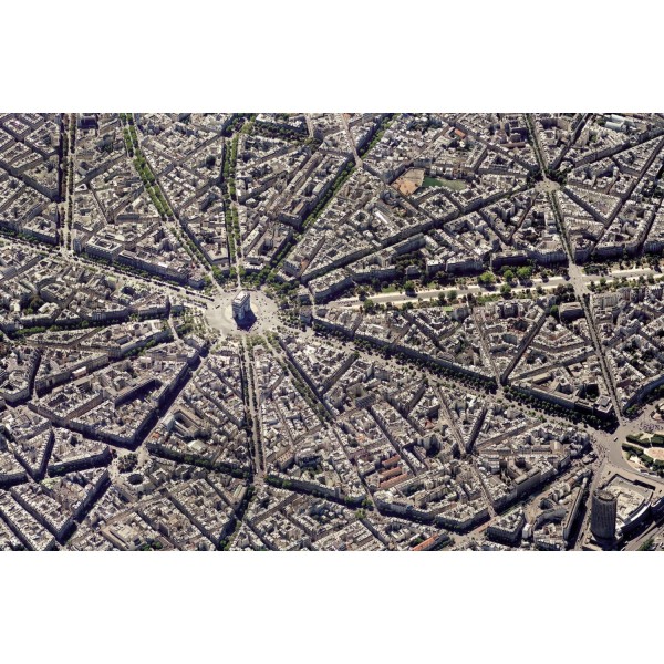 Puzzle 1000 pièces : Paris vue du ciel - Piatnik-5376