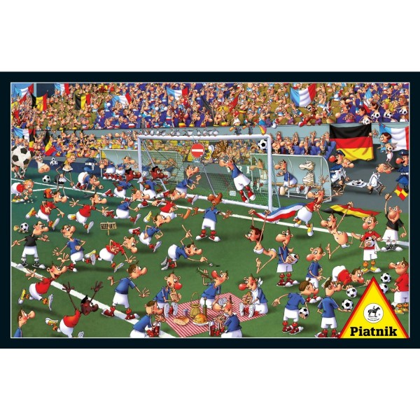 Puzzle 1000 pièces François Ruyer : Le terrain de football - Piatnik-5373