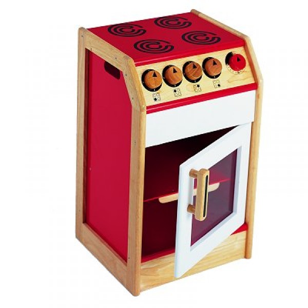 Cuisinière en bois : Rouge - Pintoy-01922-05563