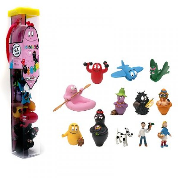 Figurines Barbapapa : Tubo de 12 figurines - Plastoy-70360