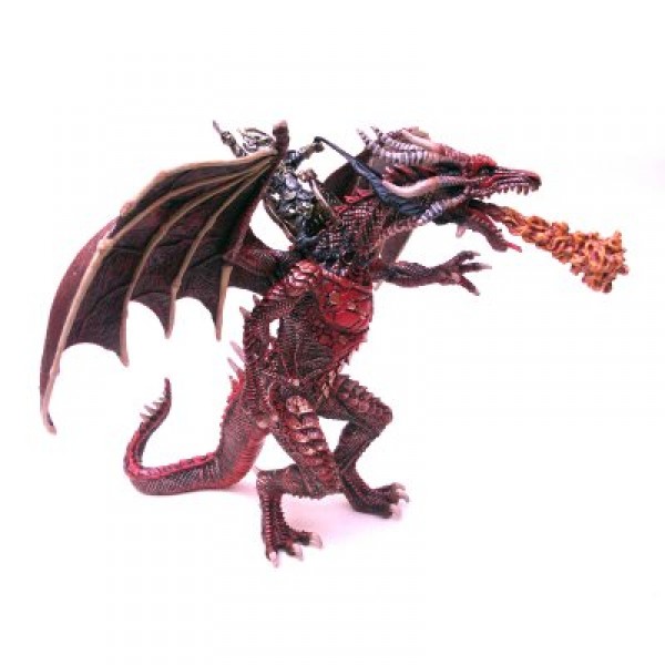 Figurine Grand dragon volant et cavalier - Plastoy-60237
