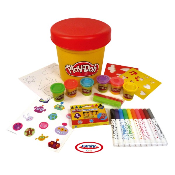Maxi pot créatif Play-Doh : 60 pièces - Darpeje-CPDO051