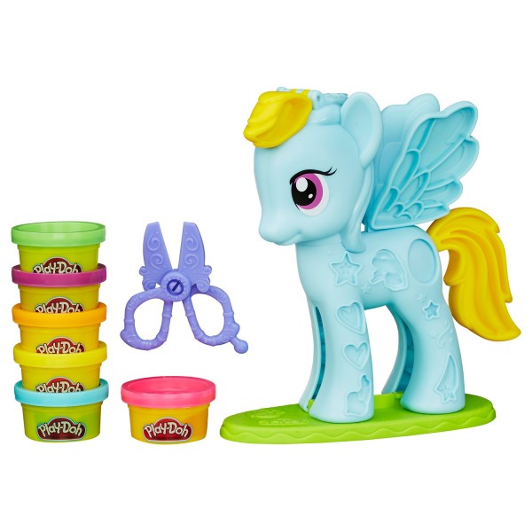 Pâte à modeler PlayDoh : Mon petit poney : Chevelure de rêve - Hasbro-B0011