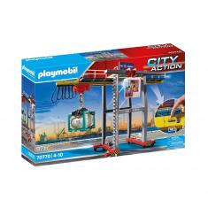 Playmobil 70770 City Action :  Portique de chargement pour conteneur