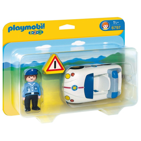 Playmobil 6797 - 1.2.3 - Policier et voiture - Playmobil-6797